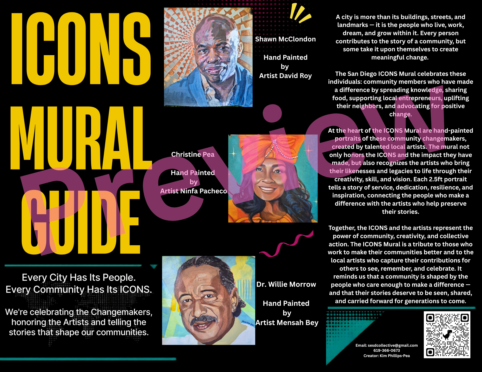 Icons Mural Brochure Guide